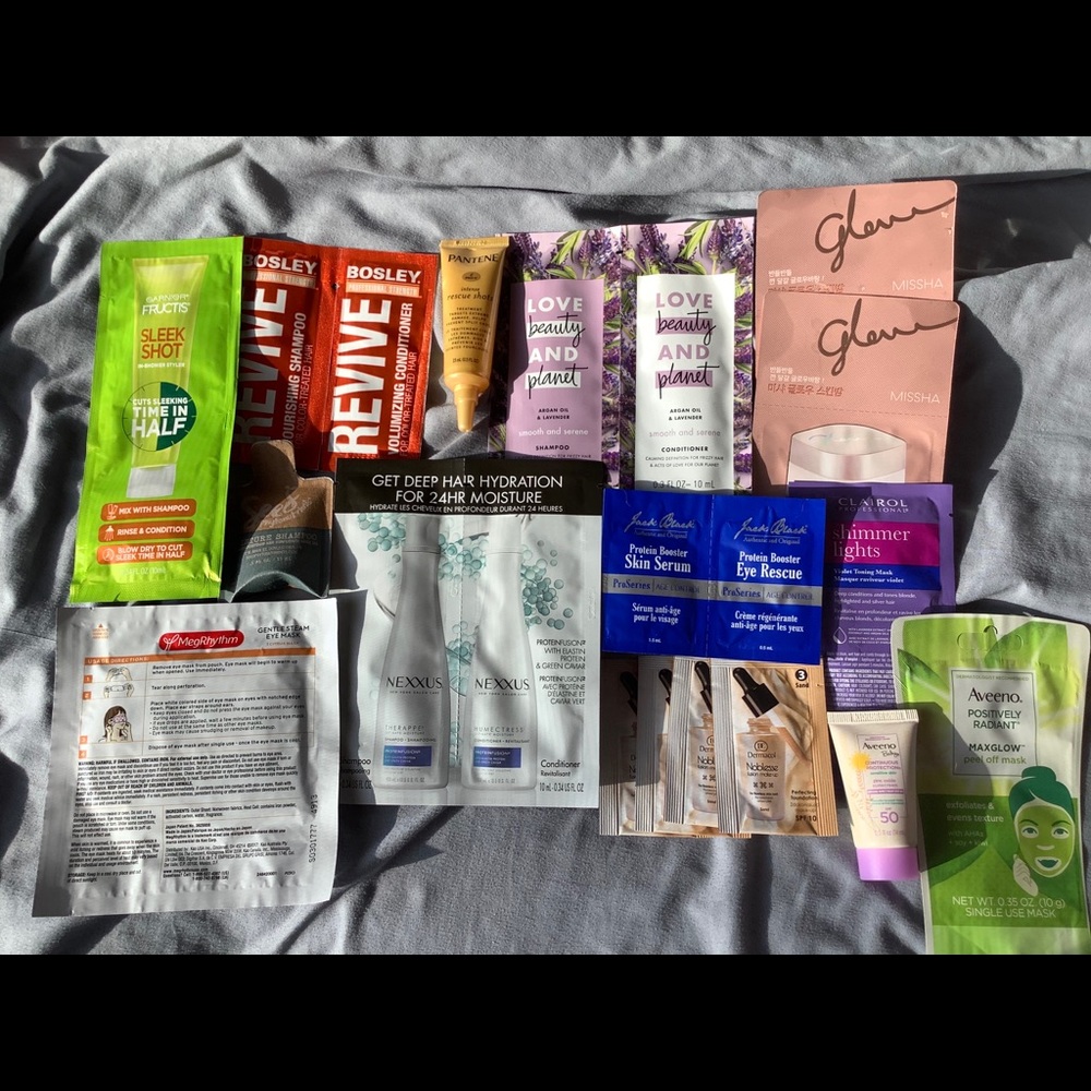Hair and beauty samples